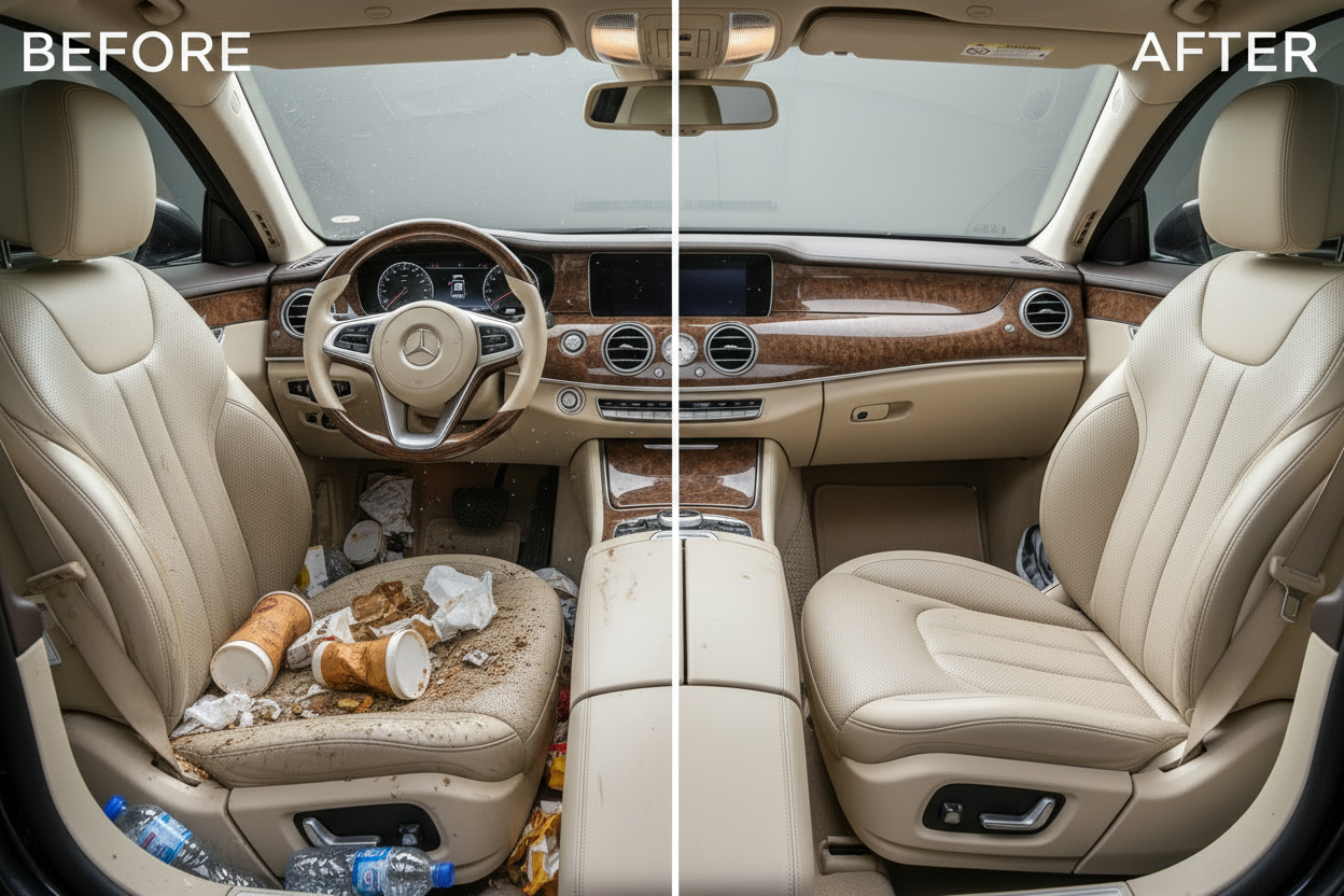 No do the same picture that you made before but more trash on that "Before" side